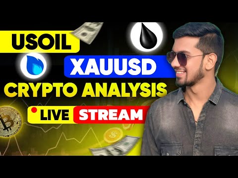 CRYPTO USOIL XAUUSD   LIVE TRADING || 23 oct || Bitcoin Live Scalping|