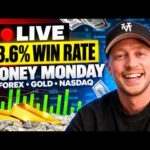Live Trading Forex, Gold & NQ (XAUUSD Money MONDAY!)
