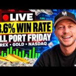 Live Trading Forex, Gold & NQ (XAUUSD Full PORT Friday!)