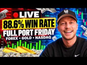 Live Trading Forex, Gold & NQ (XAUUSD Full PORT Friday!)