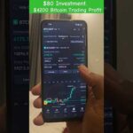 $80 Investment $4200 Bitcoin Trading Profit 🔥🔥🔥 #cryptotrading #Bitcoin #trader