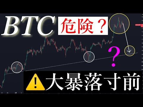 ⚠️大暴落寸前？！ビットコインバやばいか。BTCUSD