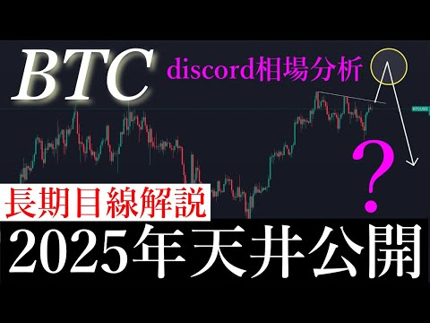⚠️ビットコイン2025年天井を公開します。BTCUSD