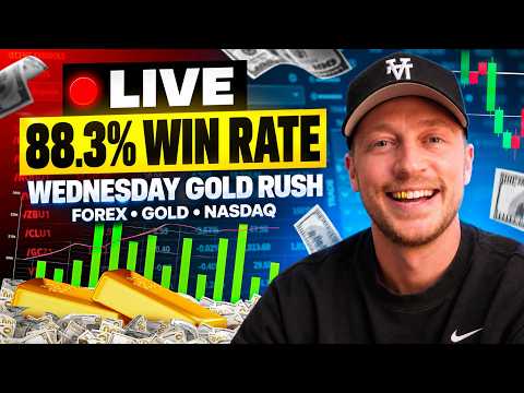 Live Trading Forex, Gold & NQ (XAUUSD RUSH Wednesday!)