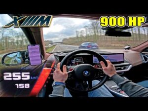 900HP BMW XM with EVENTURI INTAKE & AKRAPOVIC EXHAUST hits the AUTOBAHN!