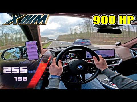 900HP BMW XM with EVENTURI INTAKE & AKRAPOVIC EXHAUST hits the AUTOBAHN!