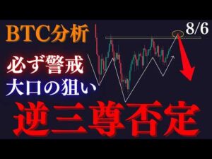 【⚠️BTC”逆三尊否定”が近い！？】必ず警戒したい大口の狙い。流動性の宝庫から大急落を視野。短期三尊否定の上昇波に乗れ:トレーダーRedのBTCUSD分析/手法