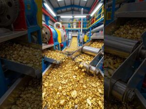 Watch Gold Become a Gold Necklace – the Incredible Transformation | Manufacturing Process #gold #USA