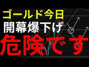 【ロングきついか？】ゴールドようやく押し目っぽい形になったけど、この形になるまで買えません：GOLD・XAUUSD分析
